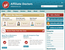 Tablet Screenshot of affiliatedoctors.com